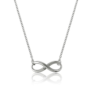 Infinity Necklace - Plain Sterling Silver w/chain